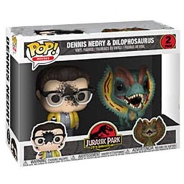Figurine BOÎTE ENDOMMAGÉE Pop! Jurassic Park Dennis Nedry et Dilophosaurus Edition Limitée Funko Pop Suisse