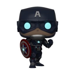 Acheter Figurine Pop Pop! Glow in the Dark Marvel’s Avengers (2020) Captain America Limited Edition Funko Pop – Stock en Suis...