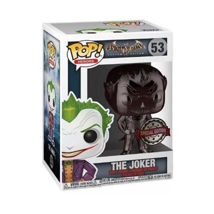 Funko Pop Figure DAMAGED BOX Pop! DC Comics The Joker Chrome Black Limited Edition – Exclusive collection at Figurines-Pop.ch...