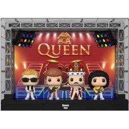 Figur Pop! Deluxe Moment in Concert Queen Wembley Stadium 4-Pack with Hard Acrylic Protector Funko Pop Switzerland