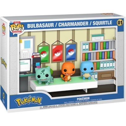 Figurine Pop! Moment Pokemon Starter Pokemon Bulbasaur Charmander et Squirtle 3-Pack Edition Limitée Funko Pop Suisse