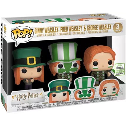 Acheter Figurine Pop Pop! Spring Convention ECCC 2019 Movies Harry Potter Ginny Fred et George Weasley 3-Pack Edition Limitée...