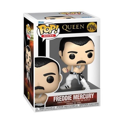 Pop! Rocks Queen Freddie Mercury White Singlet